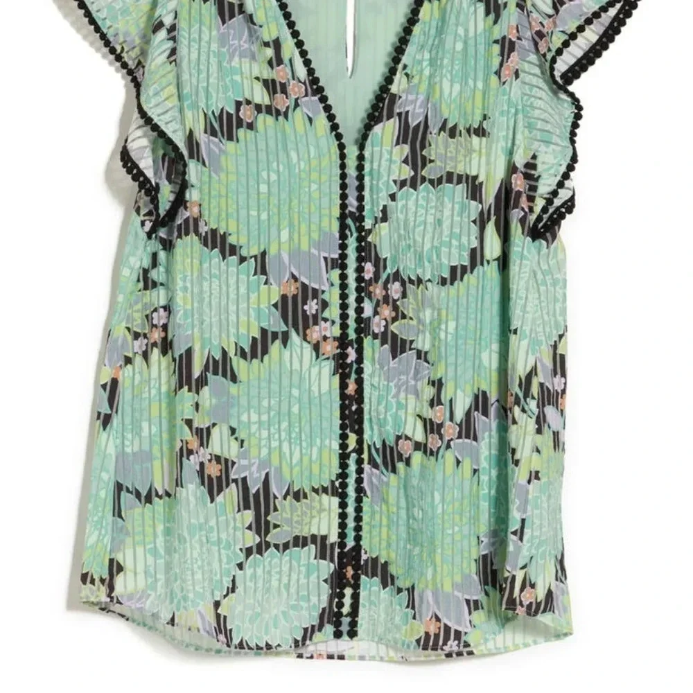 ♠️ Kate Spade Dahlia Bloom Floral Burnout Top NWT